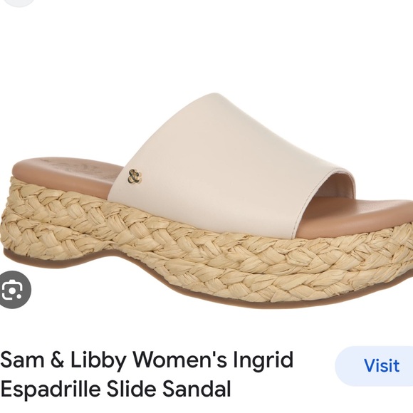 Sam & Libby Rattan Platform Sandals - Picture 2 of 6